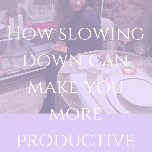 How Slowing Down Can Make You More Productive