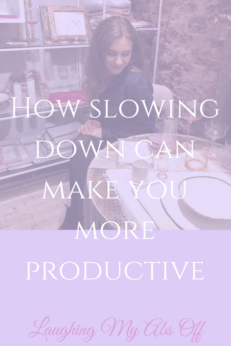 how slowing down can make you more productive pinterest
