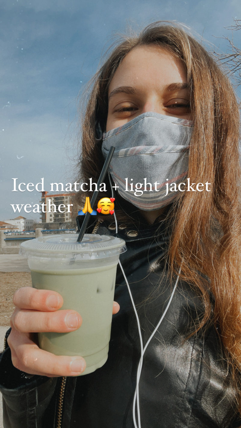 Loving Lately Iced Matcha Spring Weather